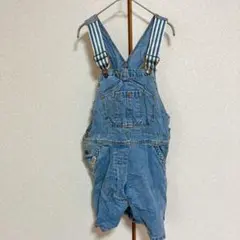 メインストリート ディズニー ショートサロペット 刺繍 3L 綿 ビッグ 