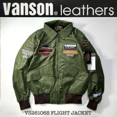 vanson Leathers フライトジャケット カーキ XL | Mercari