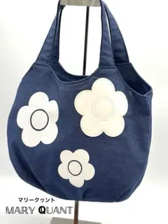 マリークワント　デニム 花柄　ミニバッグ　ハンドバッグ Mary Quant