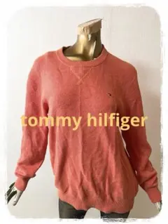 ☘️T20868☘️tommy hilfiger フラッグ ニット トップス Lのサムネイル