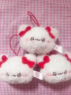 ふわきゅん フェイスマスコット あか