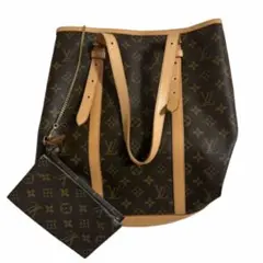 外側ヌメ美品 LOUIS VUITTON バケットGM モノグラム ポーチ付属