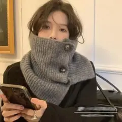 スヌード　小顔効果　あったか　防寒　韓国