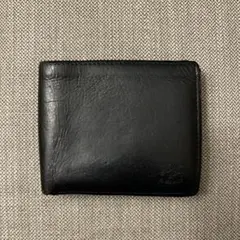 IL BISONTEイル ビゾンテ 二つ折り財布 ブラック