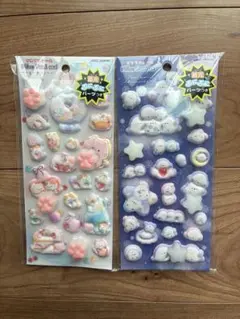 【正規品】ピカプニシール シマエナガ もぐにゃん2枚セット