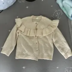 H&M フリル付きカーディガン 92cm