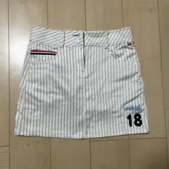 FILA ホワイトストライプスカートLサイズ
