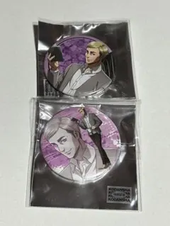 進撃の巨人　エルヴィン缶バッジ2点セット②