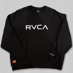 RVCA スウェット トレーナー ブラック 裏起毛 メンズ Lサイズ