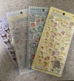 【正規品　即日発送】サンリオ　ボンボンドロップシール　4種セット