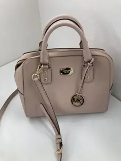 MICHAEL KORS ピンクベージュ ミニボストン