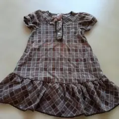 anyFAM　ワンピース　チェック柄　女の子 100