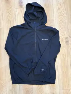 Champion ブラック ナイロンジャケット XL