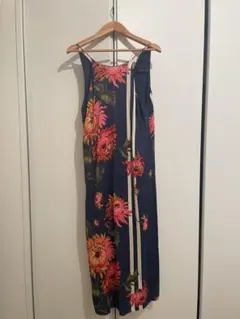 ZARA 花柄 Vネック ワンピース XS