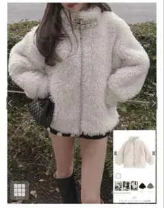 GRL スタンドネックシープジャケット[on338]