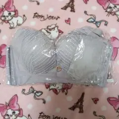 ブラジャー&ショーツ セットアップ グレー XLサイズ 新品未使用未開封