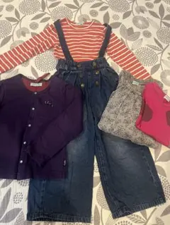 値下げ‼︎hakka kids のトップス４点とデニムパンツの５点セット！