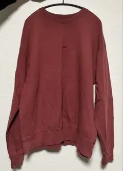 Lee 赤 クルーネック 長袖スウェット