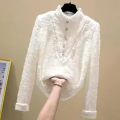 裏起毛ブラウス