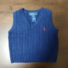 Polo by Ralph Lauren ネイビー ノースリーブセーター 12M