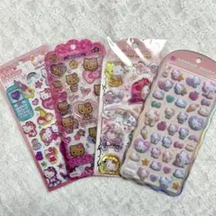 ヤ*ス様 正規品 サンリオ キティ まとめ売り ウォーターシール コットンパフィ