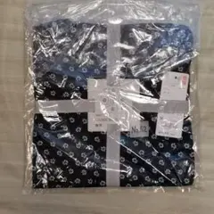 新品 UNIQLO ラウンジワンピース（半袖）MサイズNavy【管理No.52】のサムネイル