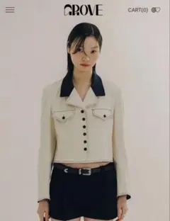 Jim wag デニム ショート丈 半袖 トップス - メルカリ