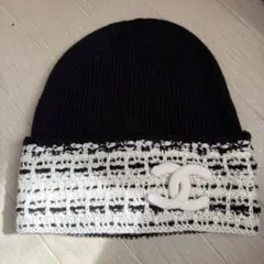 CHANEL ニット帽 黒