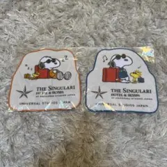 USJザシンギュラリ ホテル　オリジナル・ダイカットタオル スヌーピー2枚