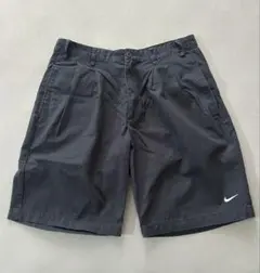 NIKE ハーフパンツ ブラック メンズ ロゴ刺繍