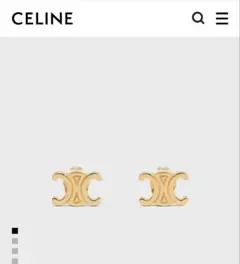 ※Nana【美品】CELINE トリオンフ スタッズ ピアス ゴールド Nana様専用【美品】CELINE トリオンフ スタッズ ピアス ゴールド