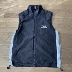 FILA レディース ノースリーブベスト 黒