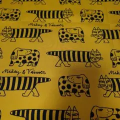 生地　リサ・ラーソン　CAT&DOGS マスタード