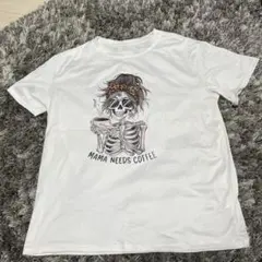 SHEIN Tシャツ ホワイト MAMA NEEDS COFFEE