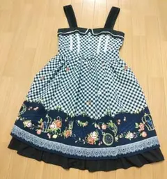 Emily Temple cute タータンリボンアップル ジャンパースカート - メルカリ