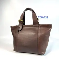 オールドコーチ 4133 グラブタンレザー ブラウン ミニトートバッグ 大