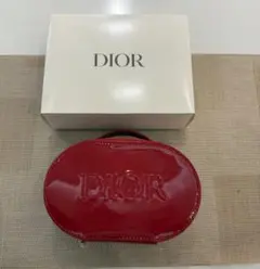 Christian Dior ディオール ノベルティ ポーチ エナメル レッド
