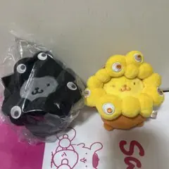 サンリオミャクミャク　BC ブラック BC 推しカラー　カラビナ　ポムポムプリン