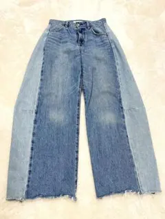 MOUSSY ワイドストレートデニム