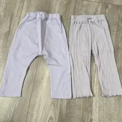 GU 90サイズ 薄紫　パンツ　セット