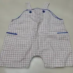 【新品、未使用】チェック オーバーオール