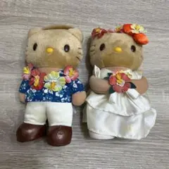 当時物・超激レア】サンリオ ハローキティ＆ミミィ 陶器製 傘立て