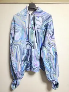 超美品　hazama　ハザマ　見えないものを　パーカー　グラデーション 超美品 hazama ハザマ 見えないものを パーカー グラデーション