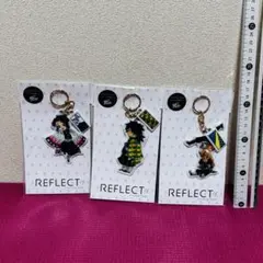 鬼滅の刃 リフレクトキーホルダー セット 冨岡義勇 胡蝶しのぶ 竈門炭治郎 y