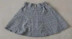 お値下げしました！匿名配送・ピンクラテ・ グレー系チェックスカート・160