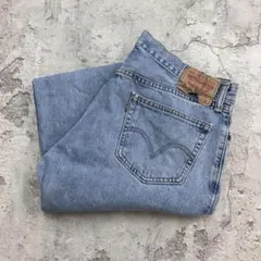 平*凡様 リーバイス　505　ボトムス　デニムパンツ　古着　水色　W37