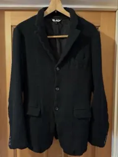 【トリココムデギャルソン】AD2004 ジャケット　黒　インサイドアウト　縮絨 中古・古着通販】tricot COMME des GARCONS (トリココムデギャルソン