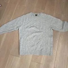 UNIQLO ケーブルニット セーター XL グレー