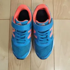 New Balance スニーカー 青/オレンジ　19cm