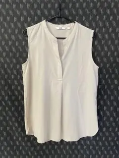 UNIQLO ノースリーブシャツ S ベージュ